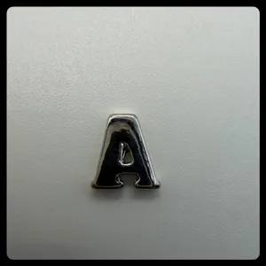Origami Owl Letter A Charm Silver Crystal Initial Floating Locket Jewelry thumbnail 2