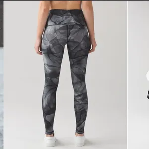 LULULEMON Wunder Under Pant Legging Hi-Rise‎ Midnight Tulle Multi Black Size 6 thumbnail 3