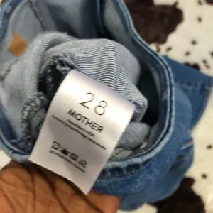 MOTHER The Minx Ruffled Denim Mini Skirt in Layover Jean Denim Asymmetrical Ruffles Pleats New w/o tag Sz 28 - Measurement in pics thumbnail 4