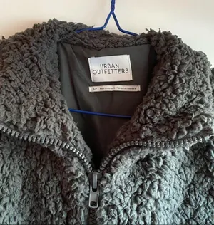 UO fuzzy teddy sherpa jacket thumbnail 4