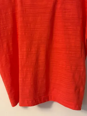 By Anthropologie square neck bright orange blouse size small thumbnail 6