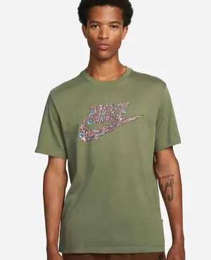 Green Center Swoosh Spellout Fantasy Graphic T-shirt thumbnail 1