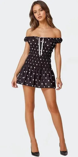 Edikted polka dot dress thumbnail 1