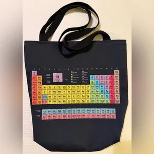 Periodic Table Black Science Tote Bag thumbnail 3