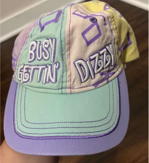 Disney Parks Hat Spinning Teacups Busy Gettin Dizzy Pastel Colors Baseball Cap thumbnail 1