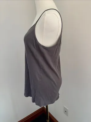 Old Navy Charcoal Gray V-Neck Spaghetti-Strap Camisole thumbnail 3