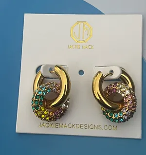 New Jackie Mack Earrings Gold thumbnail 1