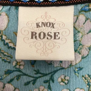 Knox Rose Blue Green Floral Patchwork Maxi Dress Sleeveless Tassel Waist Medium thumbnail 6