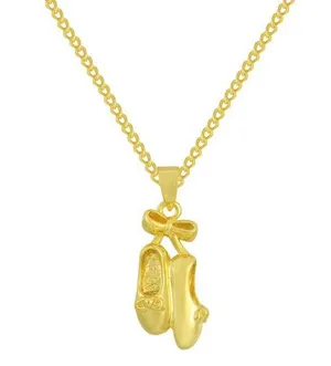 Evry jewels ballet slipper necklace Gold thumbnail 1
