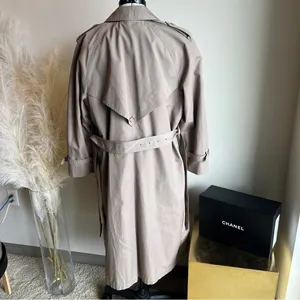 Vintage London Fog Tan Classic Trench Coat With Zip Liner thumbnail 3