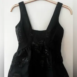 Maeve Antropologie Women’s Black Floral Embellished Dress thumbnail 5