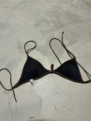 Victoria’s Secret Brown Triangle Bikini Top y2k large thumbnail 3