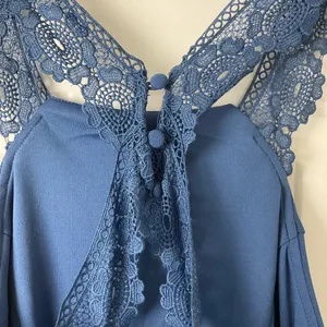 Altar'd State Blue Halter Jersey Knit Mini Dress Size‎ Medium New thumbnail 6