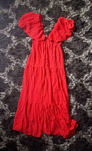 Red willow and heart sundress Size M thumbnail 1
