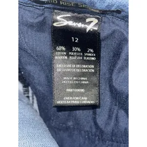 Seven7 Jeans Women 12‎ Mid Rise Skinny Studded Dark Wash Denim Pants Y2K Boho thumbnail 10