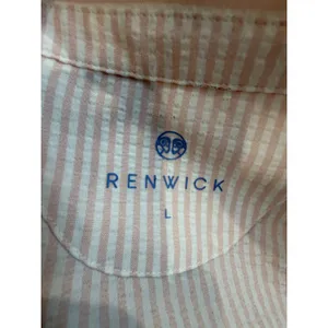 Renwick Sport Pink Stripe Seersucker Court Dress Large Tennis Preppy Coastal thumbnail 8