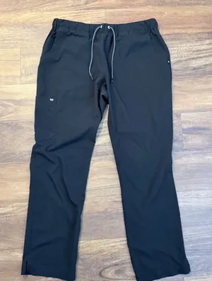 Koi Next Gen Black Scrub Pants Regular Large Drawstring Cargo Medical Uniform thumbnail 1