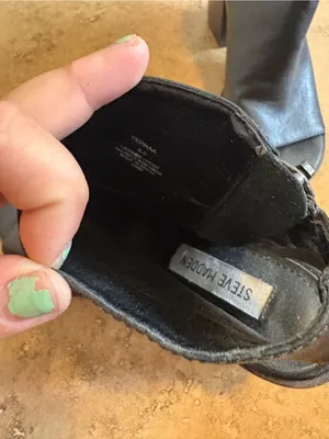 Steve Madden Black Open-Toe Ankle Boots thumbnail 3