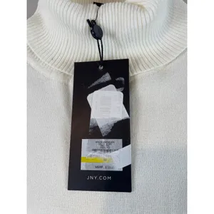 Jones New York Sweater Size M Cream Turtleneck Soft Knit Classic Pullover NWT thumbnail 2