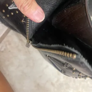 Liberty Black Womens Star is born Sz 7 Studded Leather Boots Black Pointed Toe thumbnail 11