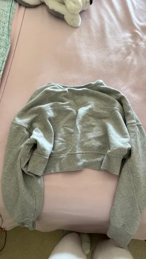 OFFLINE by Aerie Cropped Sweatshirt button up thumbnail 3