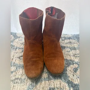 Dolce vita DV booties Suede‎ Leather Zipper Zip Up Size 7.5 GUC thumbnail 2