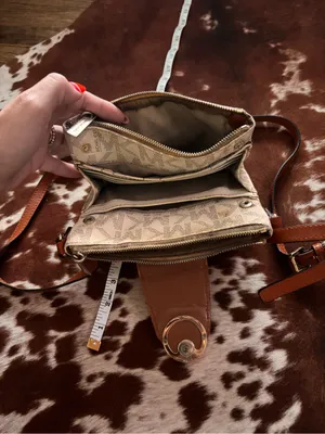 Michael Kors Brown/Beige Crossbody Bag with Signature MK Print‎ thumbnail 5