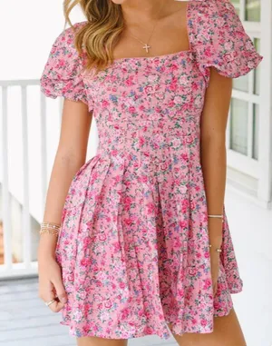 These Three Boutique Pink Easter Dress thumbnail 3