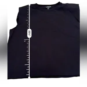 J. Crew Black Sleeveless Padded Shoulder Muscle Tee Shirt Sz‎ S thumbnail 5