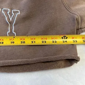 Vitality Brown Acid Wash Crop Sweater Small Women thumbnail 5