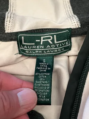 Lauren Ralph Lauren Jacket Womens Small White Gray Hooded Full Zip Activewear thumbnail 6