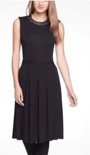 Tory Burch Eva Embellished A-Line Dress Black Size XS thumbnail 1