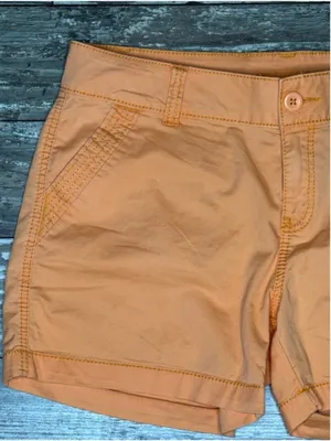 Maurices bright orange High-Waist Women’s Shorts NEW size 13/14 thumbnail 6