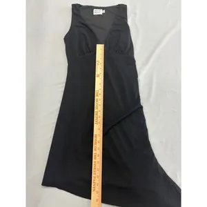Hello‎ Molly Black V-Neck Sleeveless Mini Dress Gathered Bust Size 8 thumbnail 8