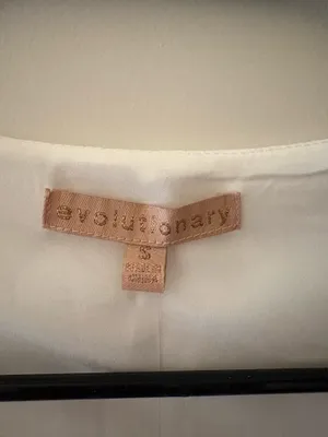 Evolution White tie vest tank top thumbnail 3