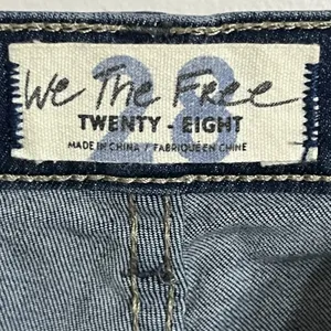 We The Free Women's Distressed Skinny Jeans Raw‎ Fringe Hem Size 28 Ankle Length thumbnail 10