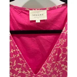Sézane Fuchsia Nilla V-Neck Tent Dress Sz 40 US 8 thumbnail 4