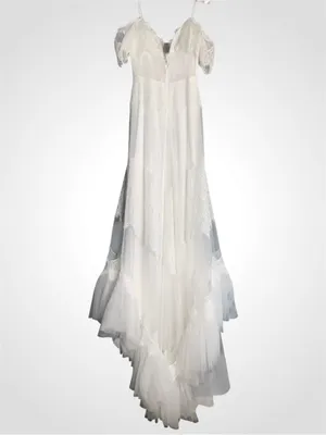 Sorayan Romantic White Lace Off-Shoulder Bridal Gown Medium - NWT thumbnail 2
