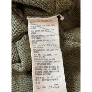 Y2K Abercrombie & Fitch Deep V-neck Short Sleeve Longer Length M Sweater READ thumbnail 10