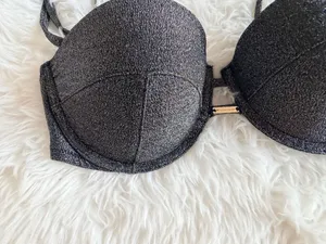 Victoria's Secret Shimmer Metallic Bikini Swim Top 34C thumbnail 2