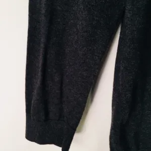 LOFT Gray Cardigan Rhinestone Trim Sz Medium thumbnail 9