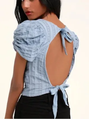 Free People Star Struck Tie-Back Tee thumbnail 2