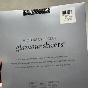 Victoria's Secret GLAMOUR SHEERS Fishnet Pantyhose SZ Small Black VTG Sexy thumbnail 5