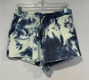 Altard State blue‎ and white tie dye sweat shorts thumbnail 1