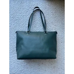 Coach Gallery Tote‎ Crossgrain Leather Shoulder Bag Purse 79608 Dark Teal thumbnail 2