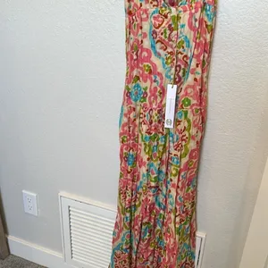 NEW House of Harlow 1960 Boho Maxi Dress with open‎ back and tie NWT thumbnail 9
