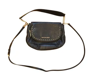 Michael Kors Aria Studded Medium Convertible Shoulder Black thumbnail 3
