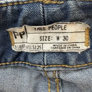 Free People Blue Flare Mid Rise Stretch Denim Jeans Boho Size 30 Womens thumbnail 5