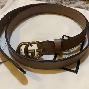 Gucci Leather Belt with Double G Buckle thumbnail 2