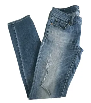 American Eagle Outfitters low rise stretch distressed slim jeans 00 thumbnail 1